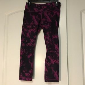 Lululemon wonder unders fuscia/black